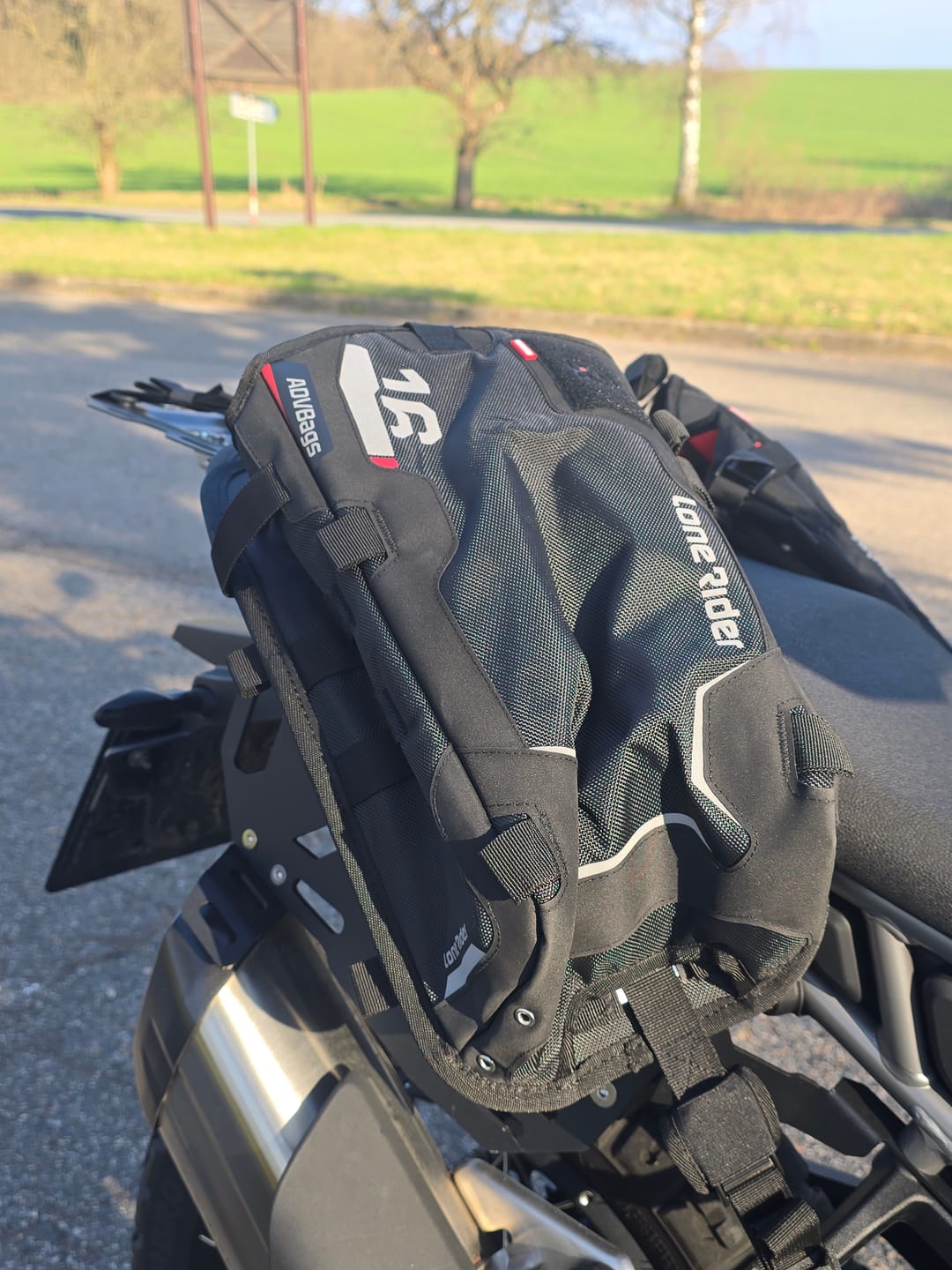 Customer photo review of ADVBags 16 – Rackless Saddle Bags