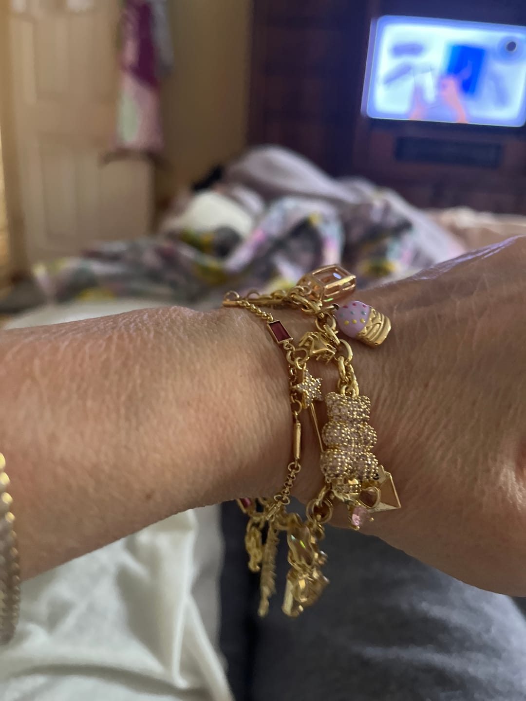 Customer photo review of 7 CHARM Bracelet Bundle-Pick Your Charms TT LIVE (Bracelet or Clips)