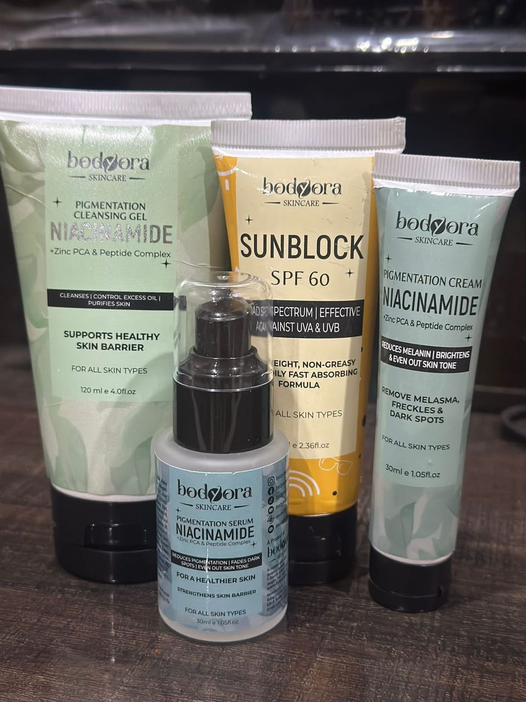 Customer photo review of Pigmentation Bundle