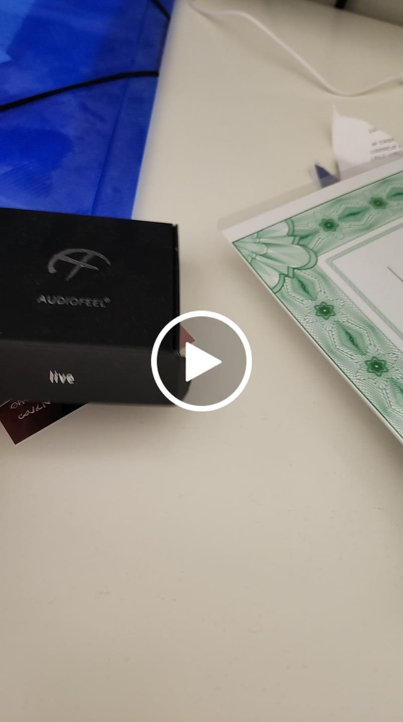 Customer video review of AUDIOFEEL® LIVE
