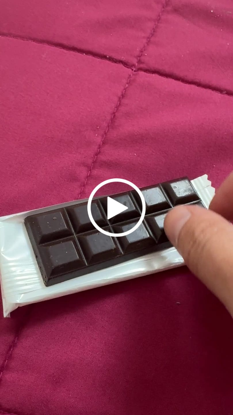 Customer video review of Tavolette di cioccolato fondente