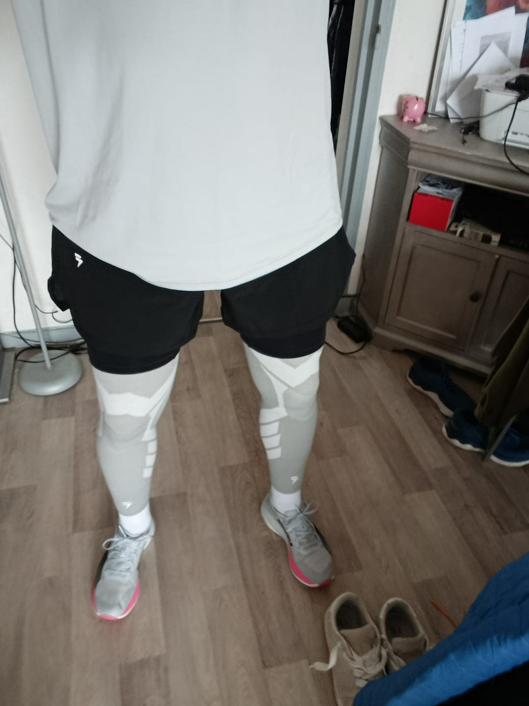 Customer photo review of Short 2 en 1 avec compression intégrée
