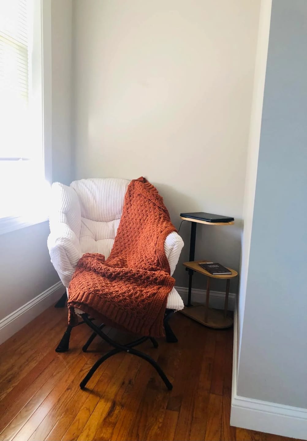 Customer photo review of Lazy Chair with Ottoman Folding Lounge
