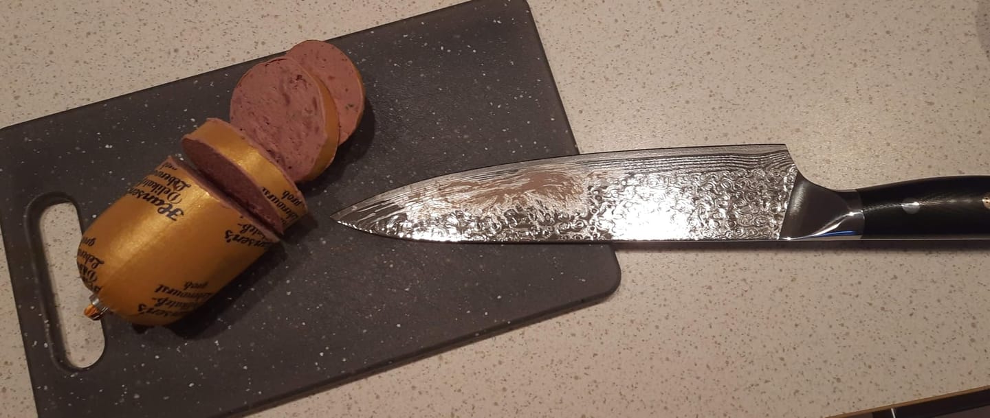 Customer photo review of Premium Damast Kochmesser