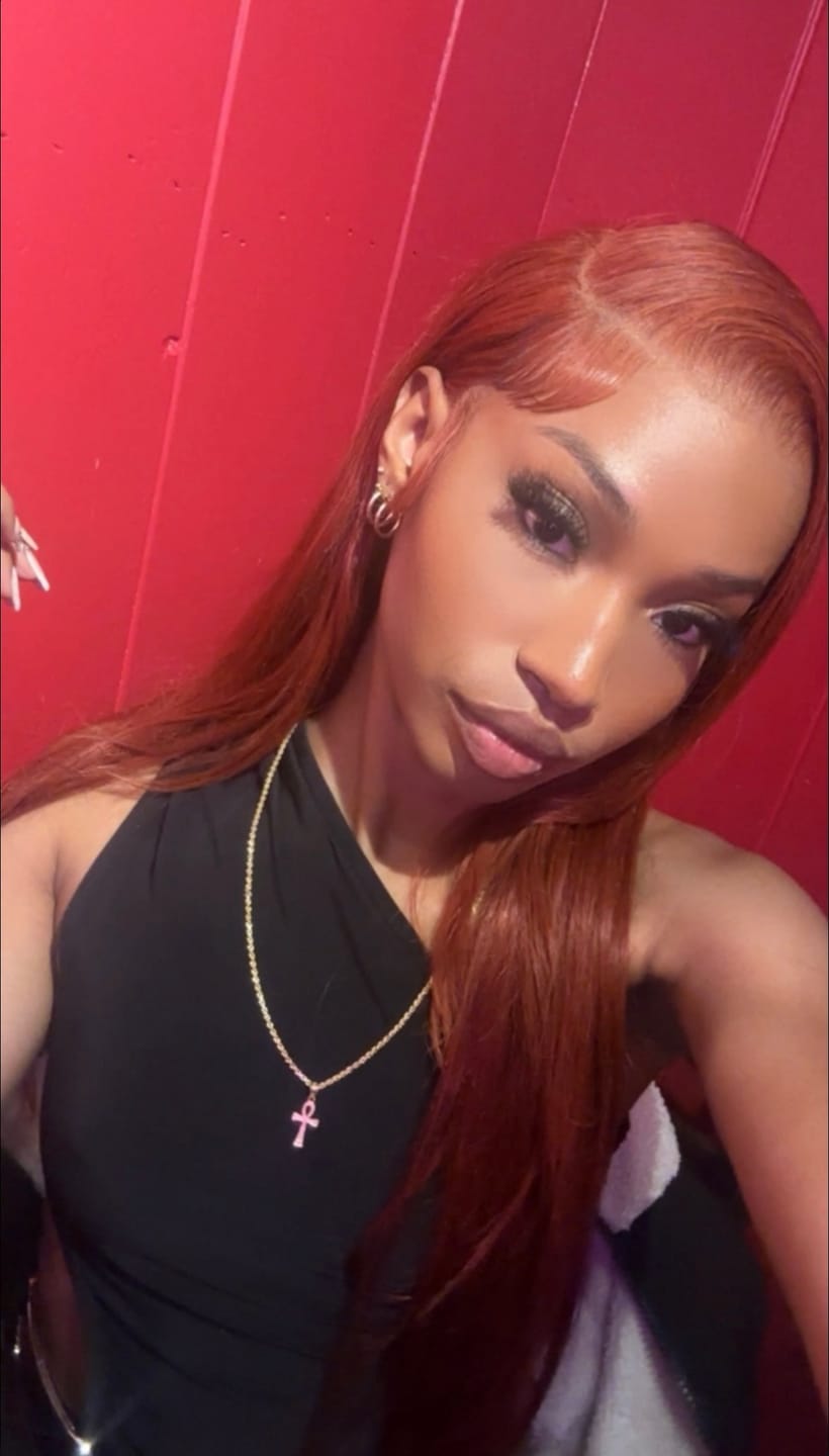 Customer photo review of Auburn Straight Frontal Wig (VDAY DROP)