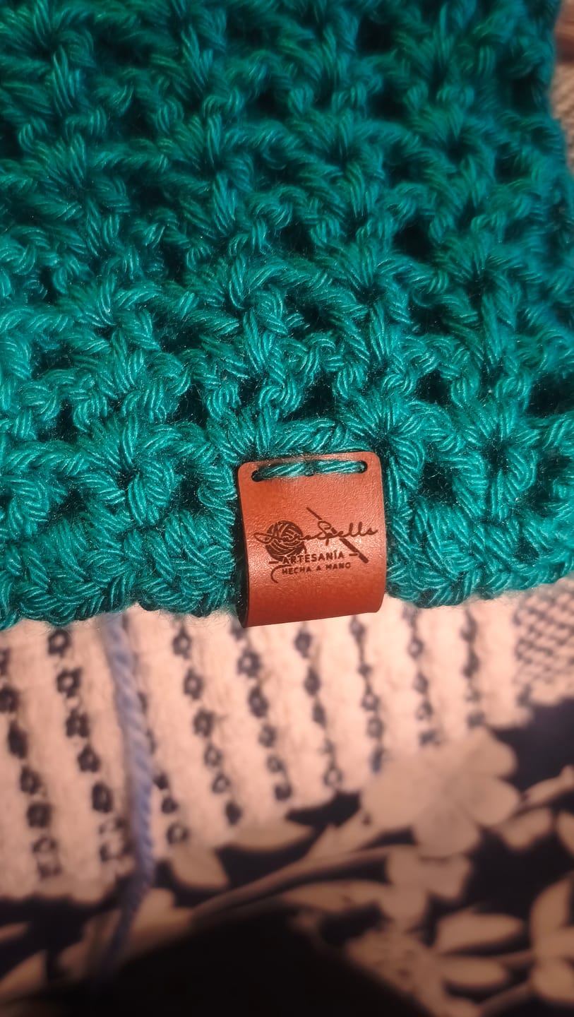 Customer photo review of Etiquetas ecocuero para doblar 5x2 cm