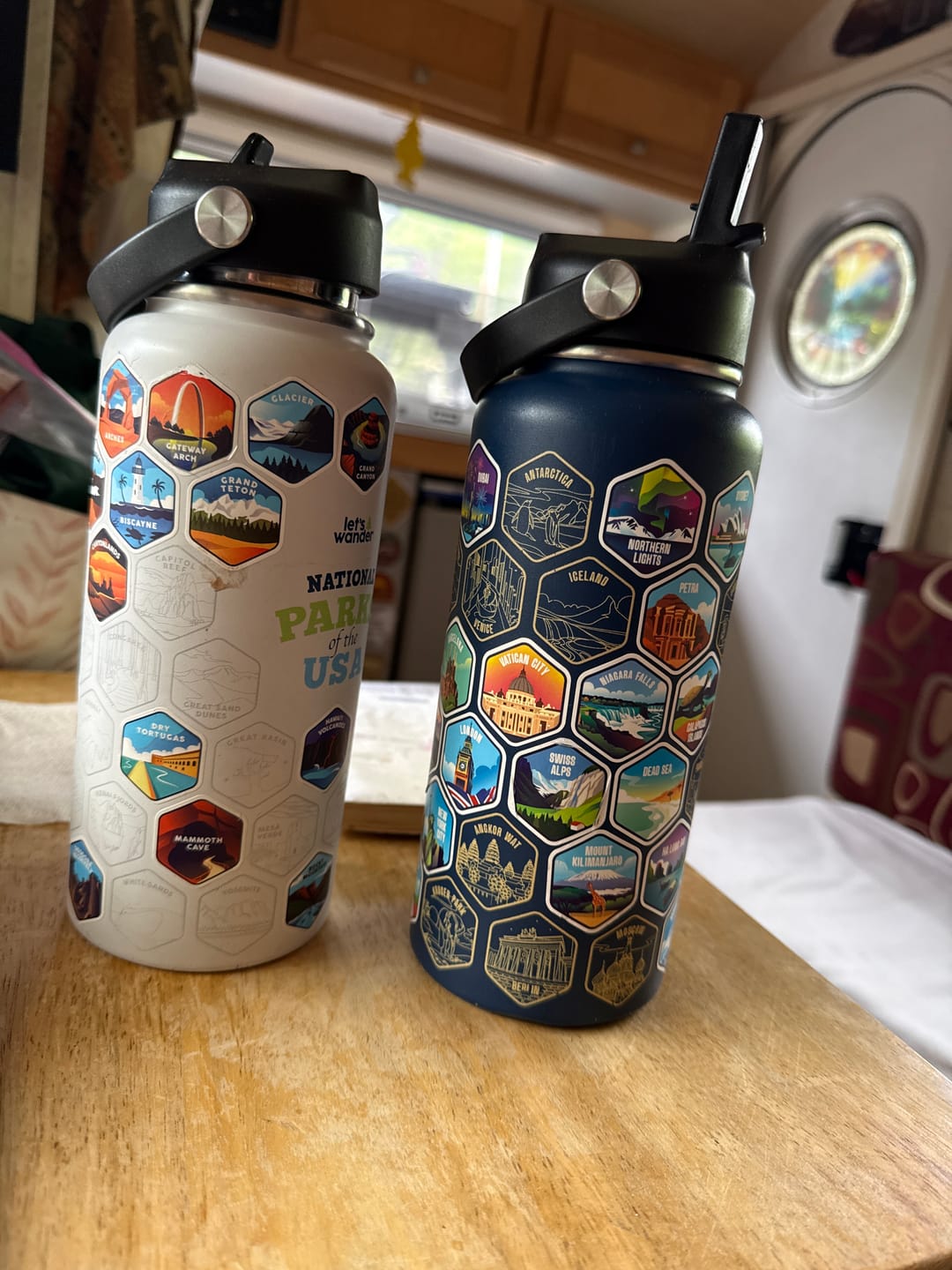 Customer photo review of Lets Wander - Extra World Explorer Sticker Set