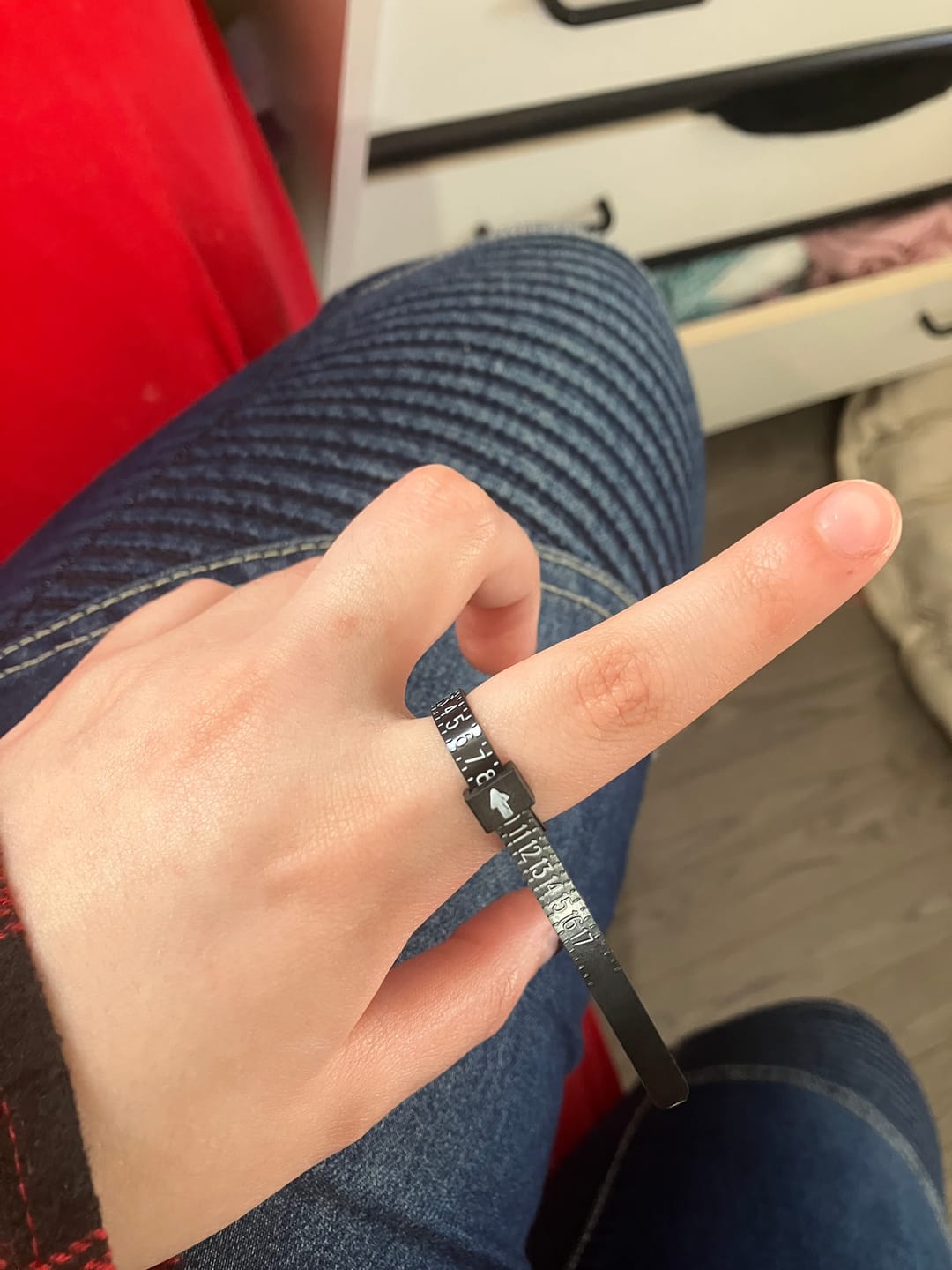 Customer photo review of FREE RING SIZER