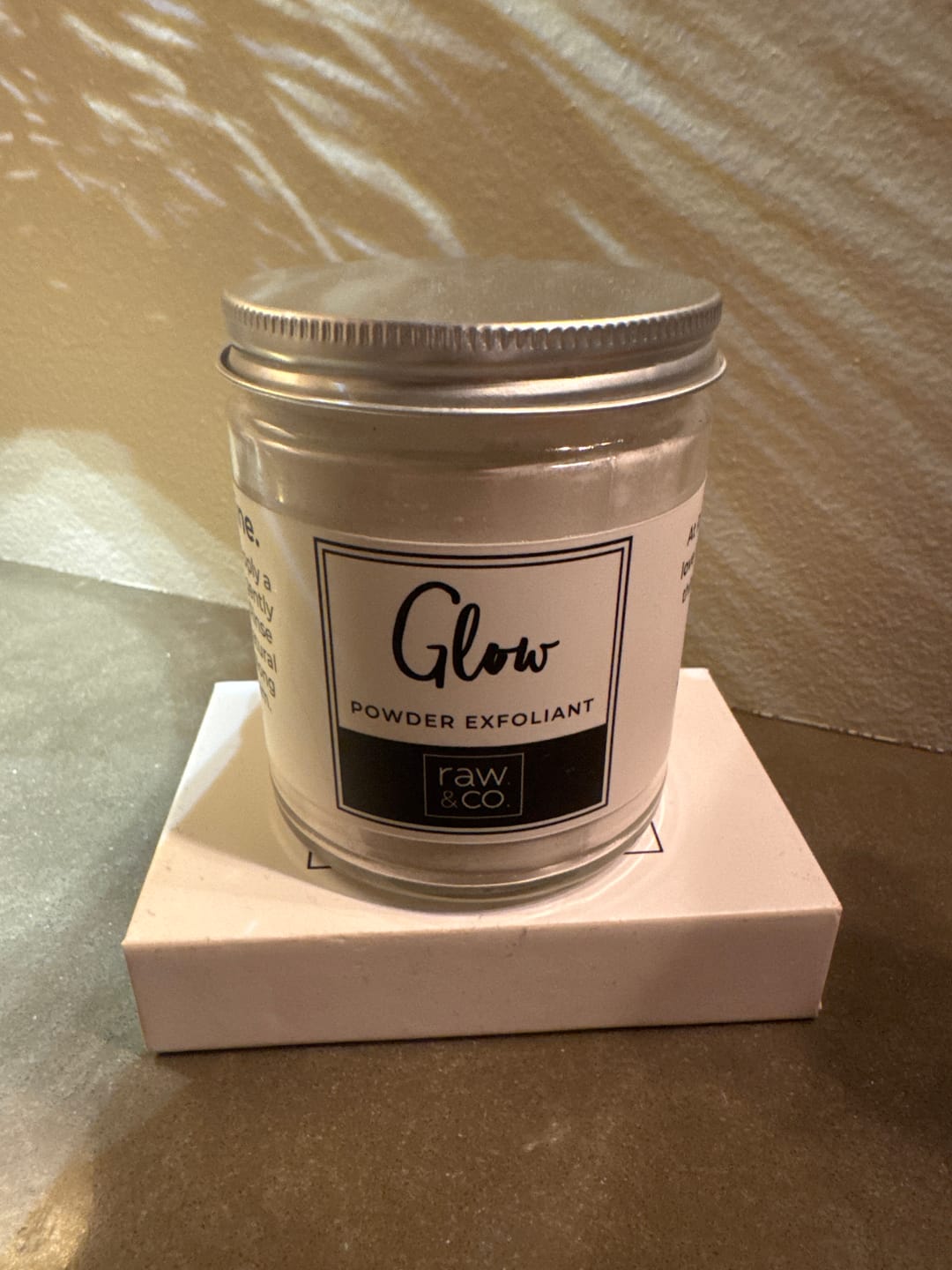 Customer photo review of Glow. Face Exfoliant.