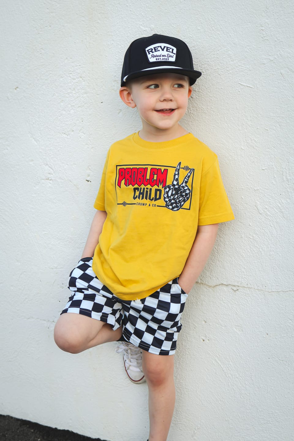 Customer photo review of Problem Child | Mustard Graphic T-Shirt
