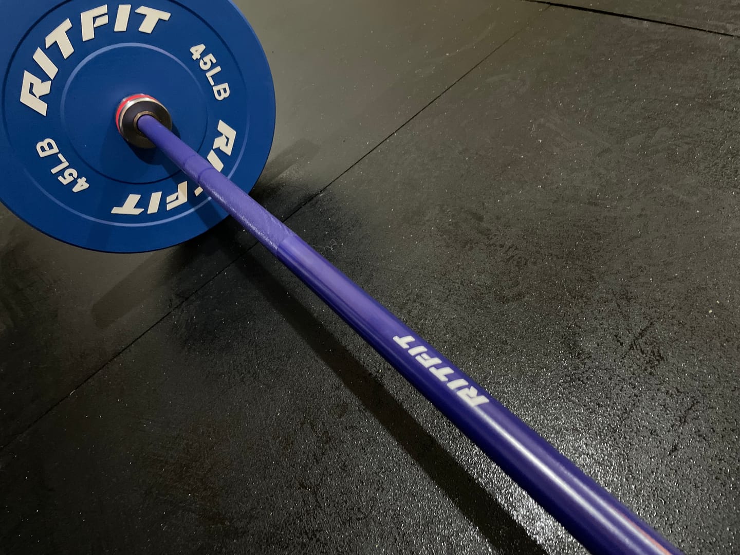 Customer photo review of RitFit Patriotic Star Olympic Bar 20KG