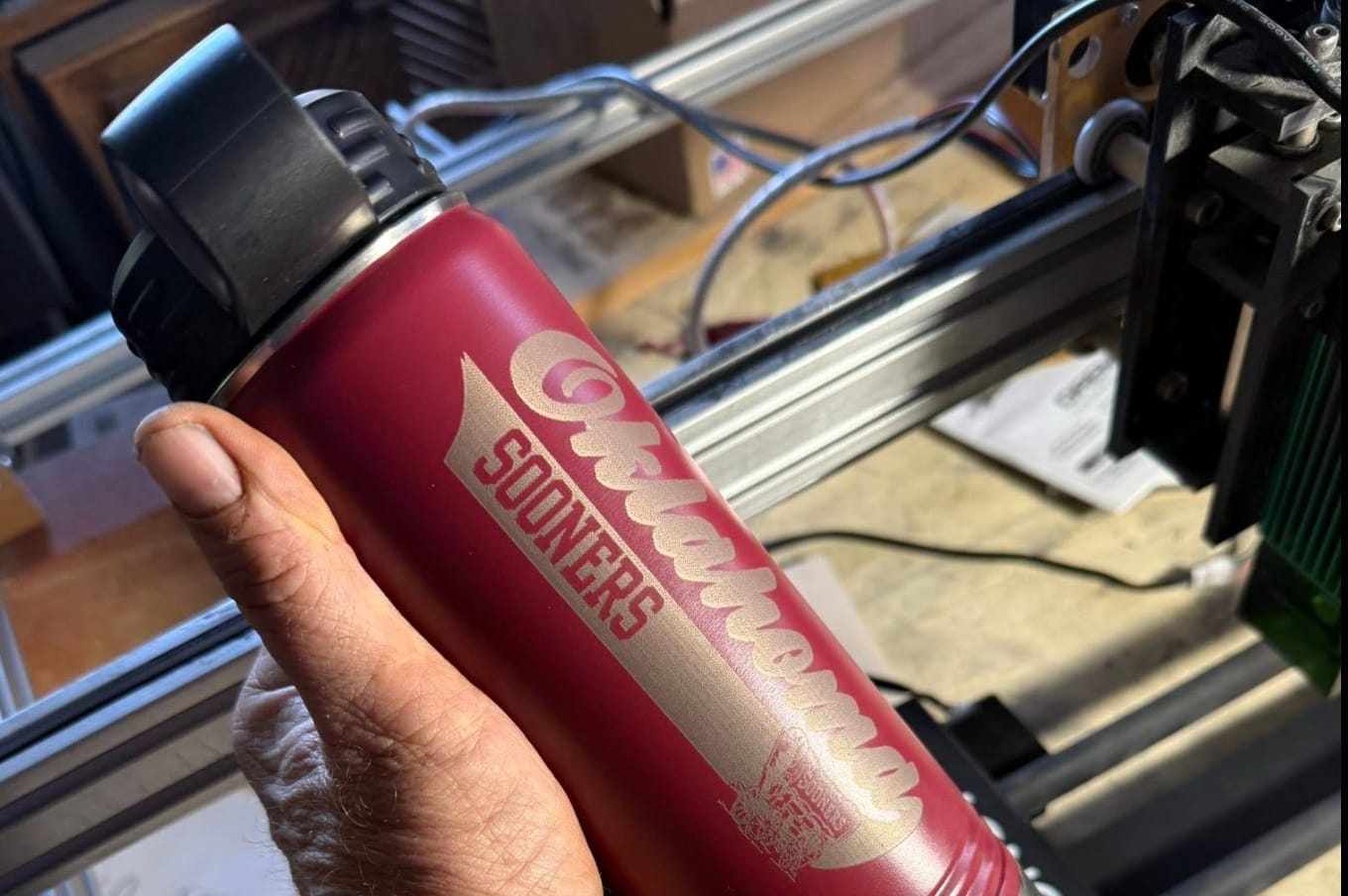 Customer photo review of YoraHome® Laser Engraving Cutting Machine 6550