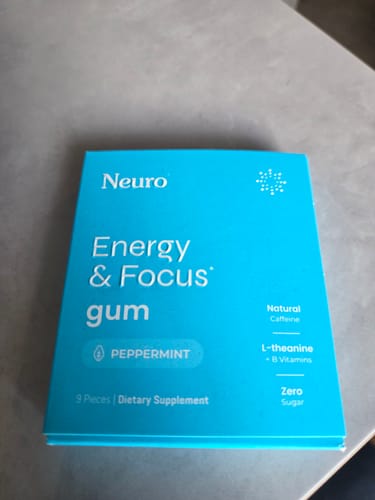 Customer photo review of Energy & Focus Gum