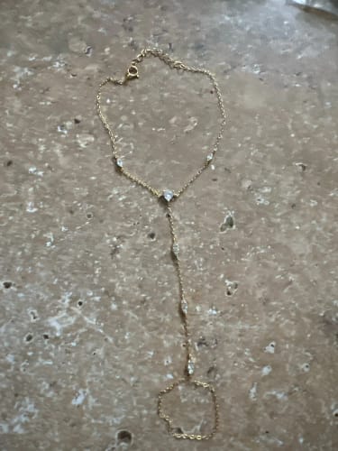 Customer photo review of Amélie Crystal Hand Chain