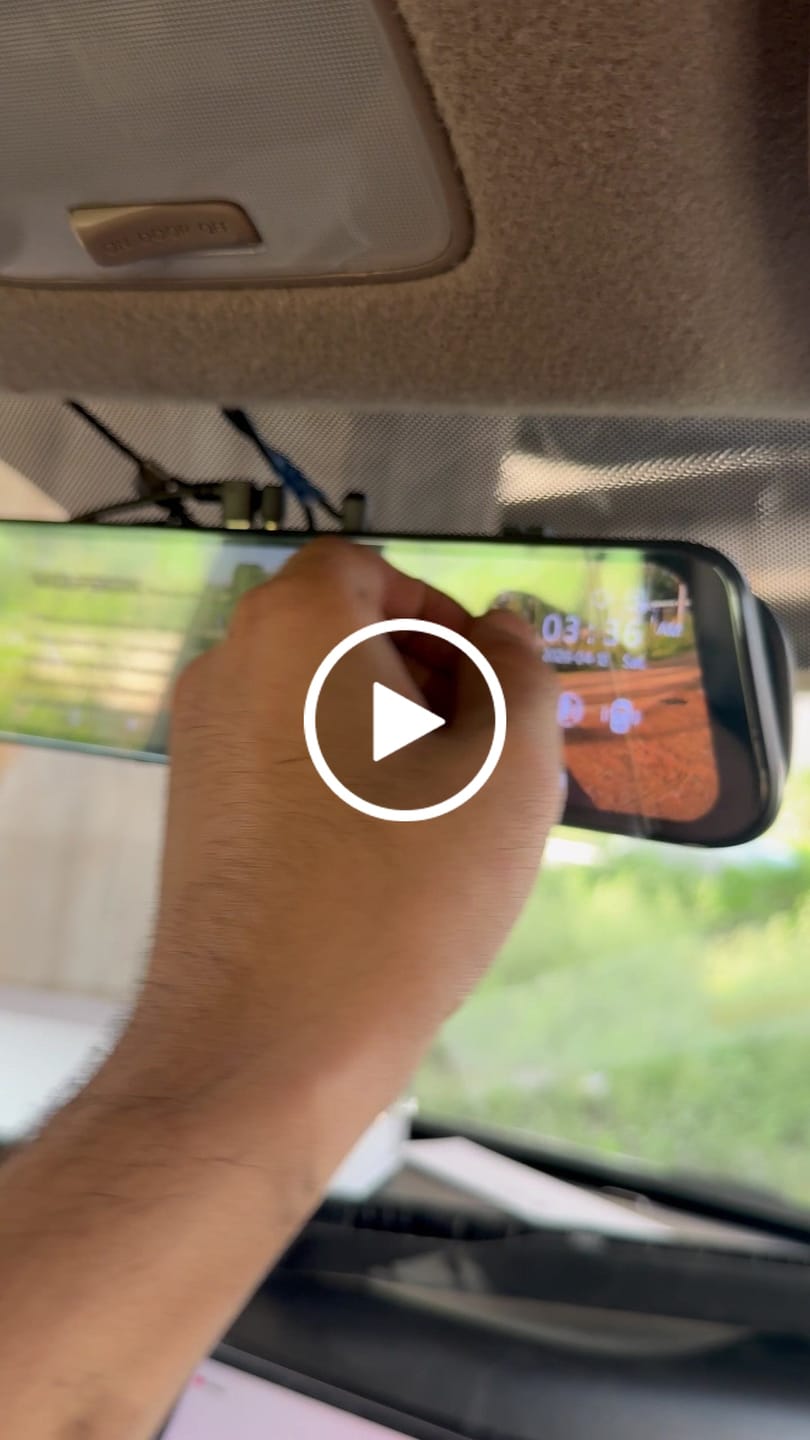 Customer video review of WOLFBOX G850Pro 4K Wifi ADAS Front and Rear Mirror Dash Cam