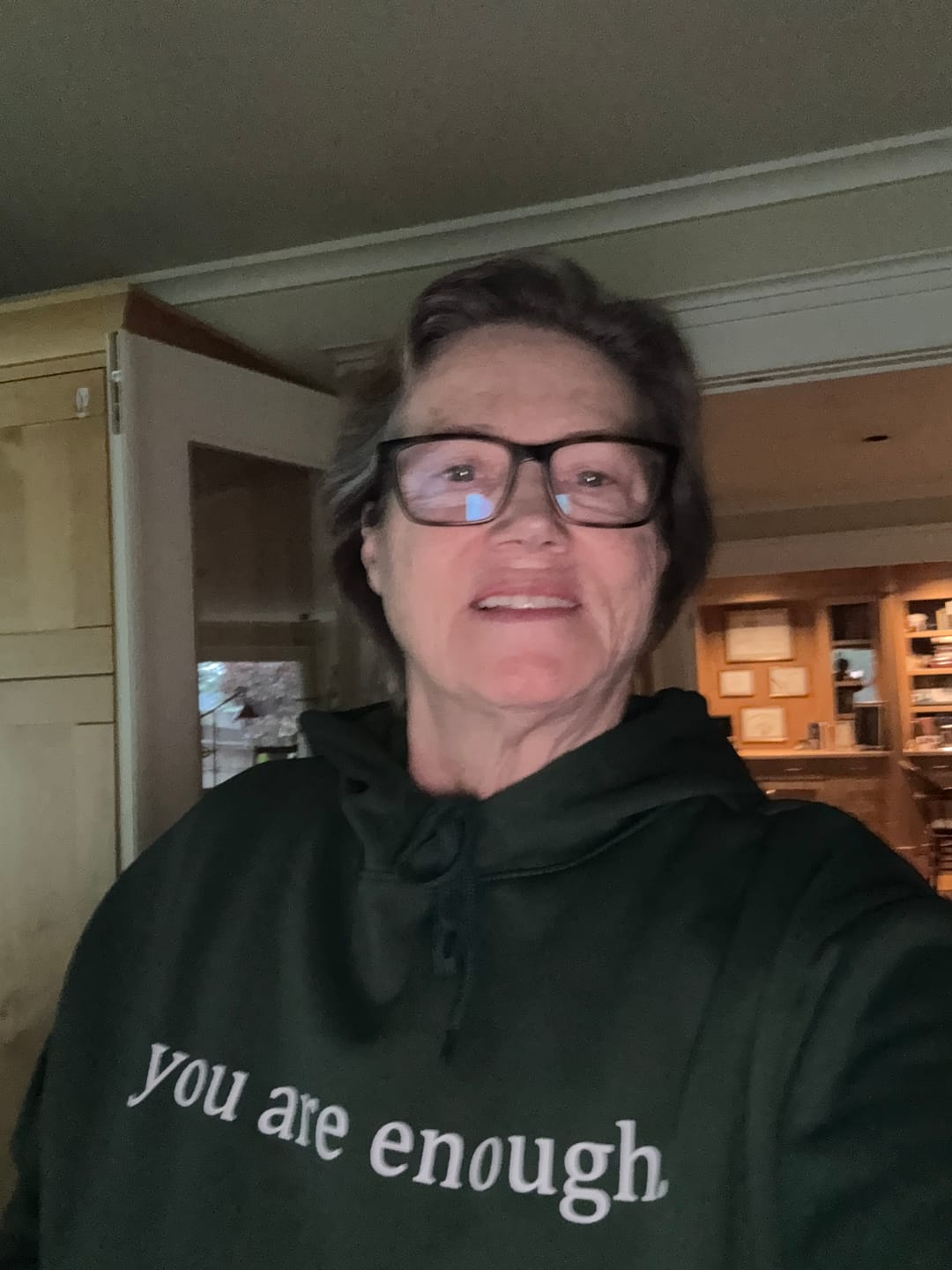 Customer photo review of The Original 'Dear Person Behind Me' Hoodie