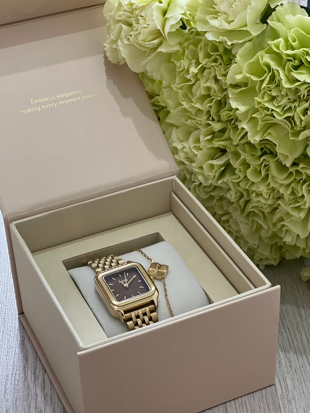 Customer photo review of Flora Gold Bracelet