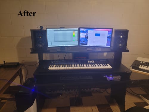 Customer photo review of Glorious Workbench for Home and Project Studios - Black
