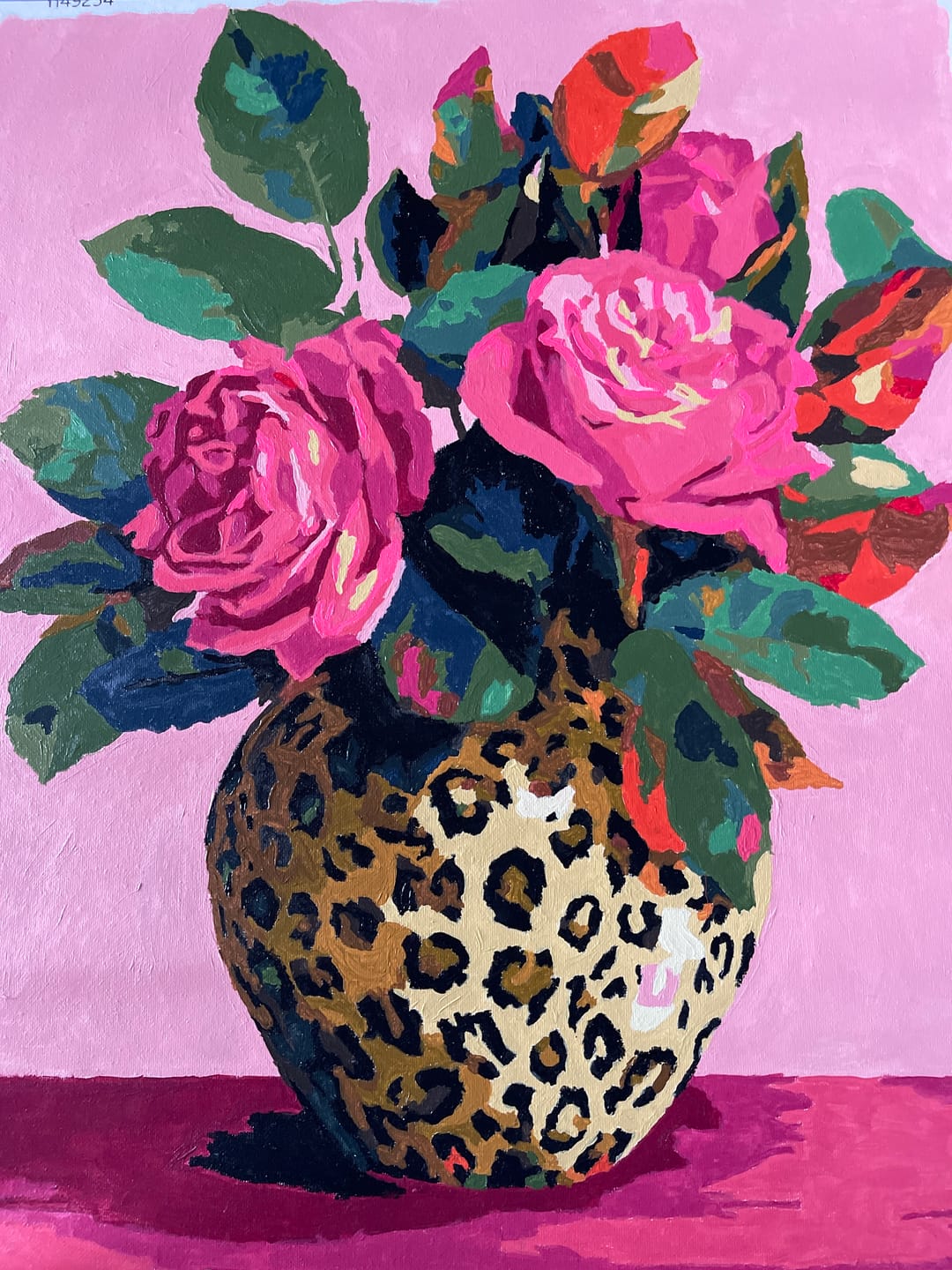 Customer photo review of Wild Roses | Paint by Number