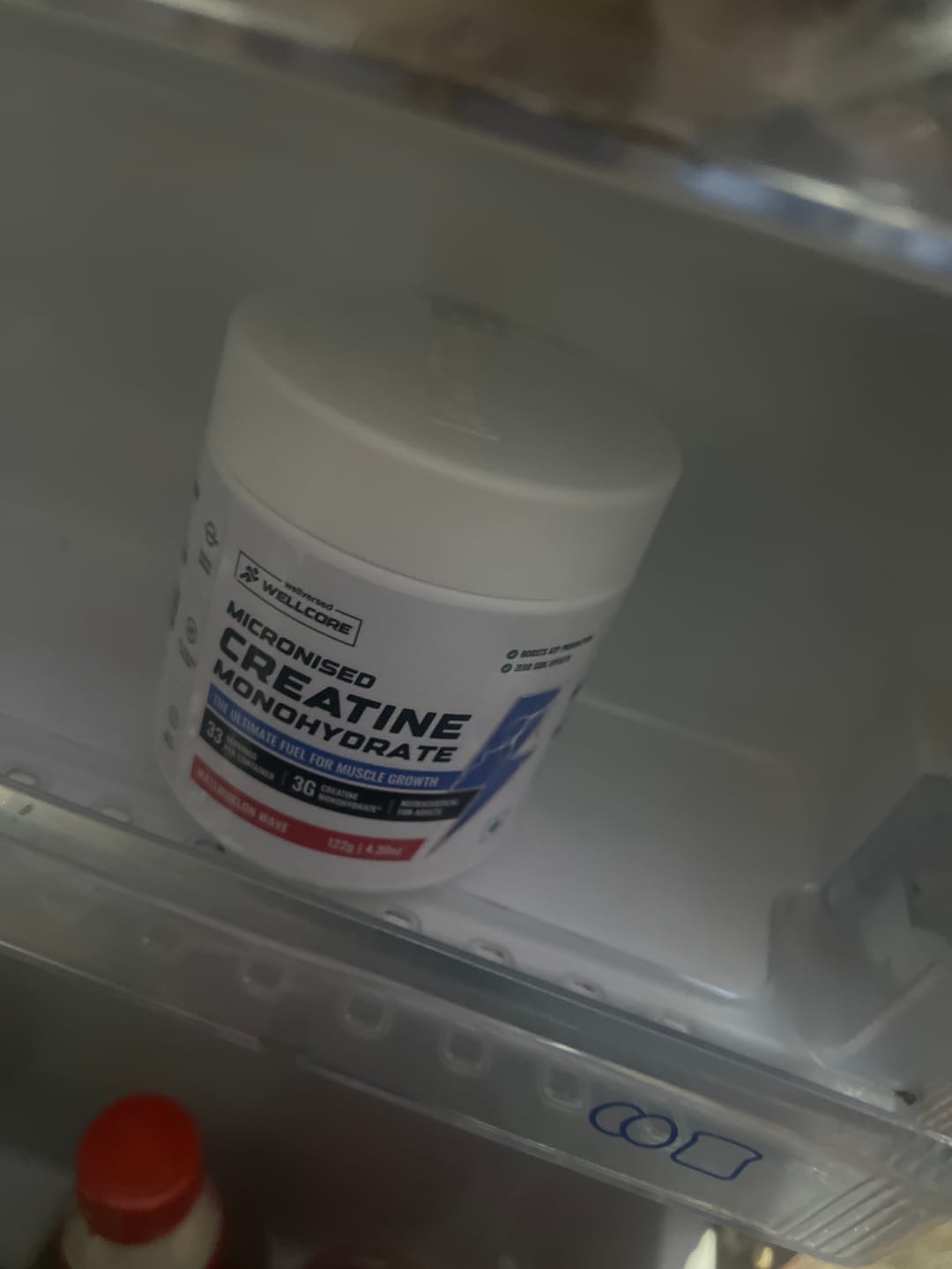 Customer photo review of Wellcore - Pure Micronised Creatine Monohydrate | Watermelon Wave (122g, 33 servings)
