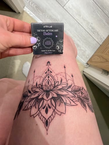 Customer photo review of AftrXLab Tattoo Aftercare Balm