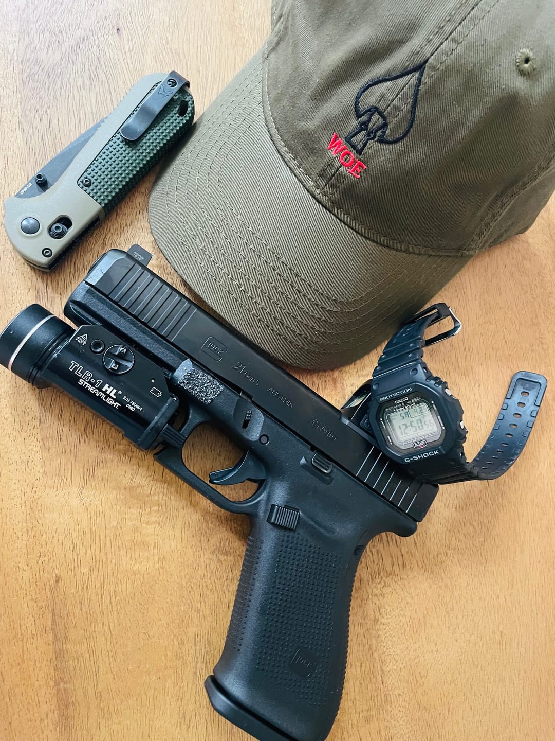 Customer photo review of The Watches of Espionage Dad Hat