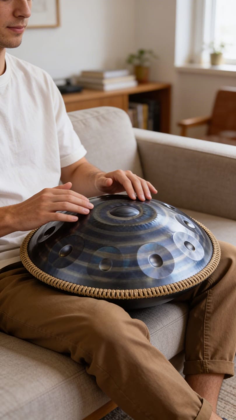 Customer photo review of Storm Series Handpan Drum – 432Hz/440Hz | Cosmoshandpan