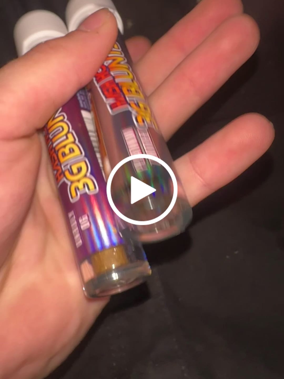 Customer video review of Platinum Zkittlez - Hash Hole Blunt