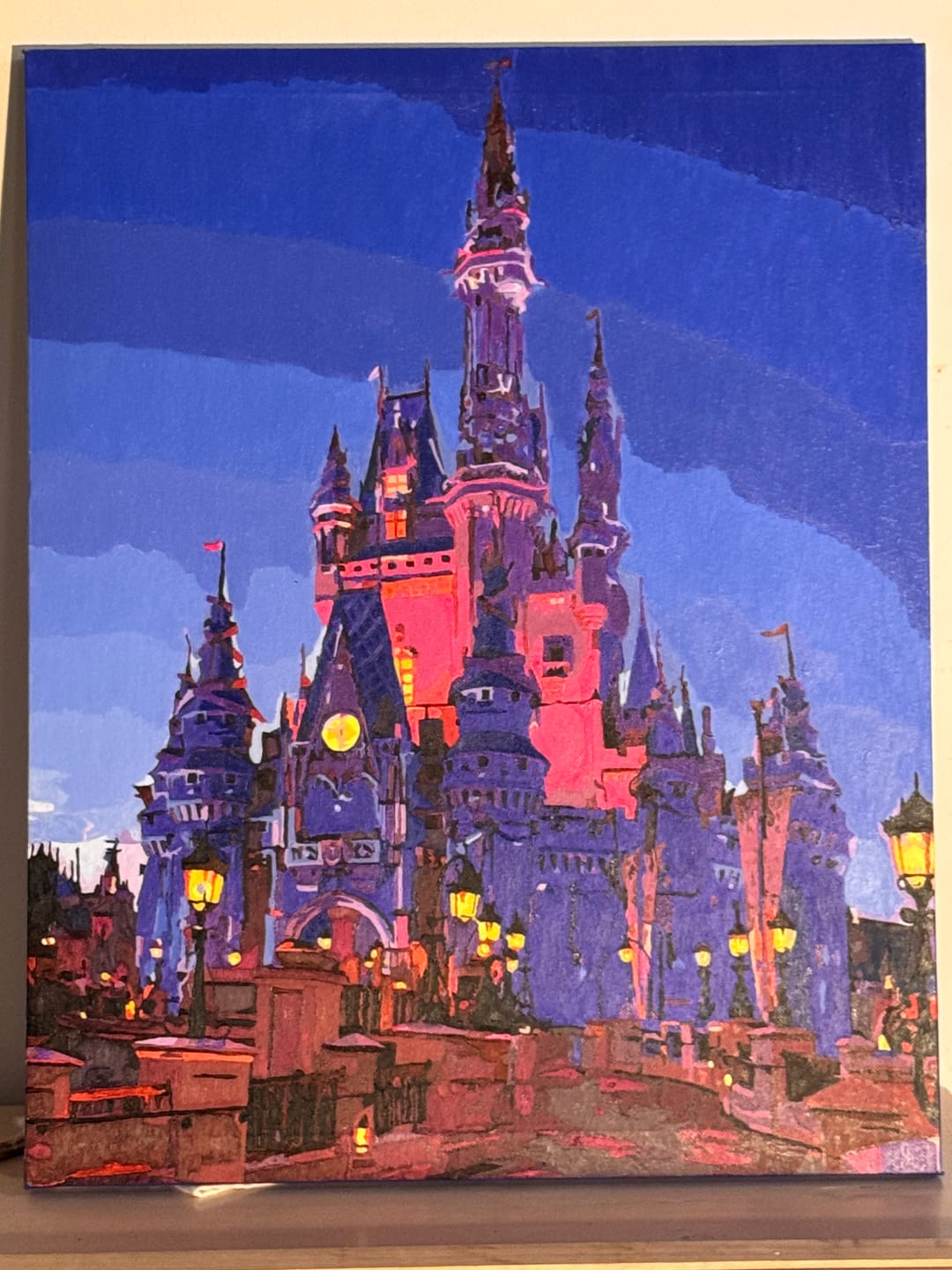 Customer photo review of Custom Paint by Numbers Kit