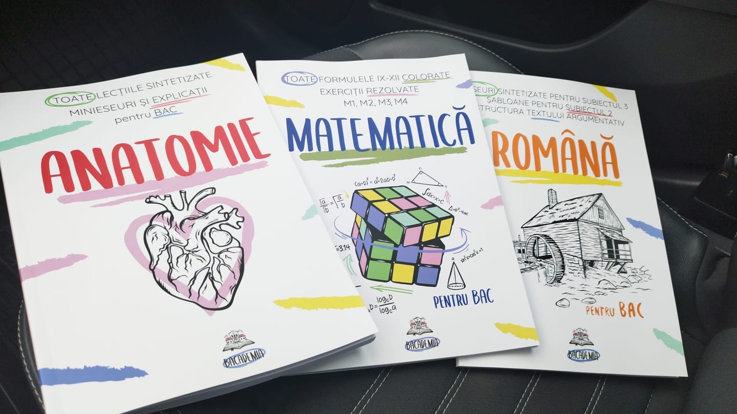 Customer photo review of Pachet Bacalaureat (Română + Matematică + Anatomie clasele XI-XII) Bacademia