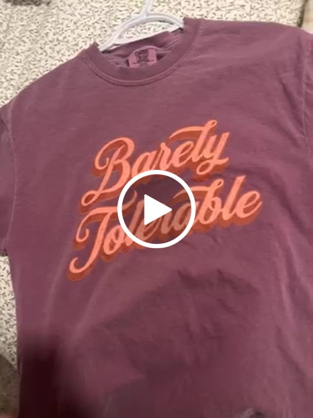 Customer video review of Pride and Prejudice Barely Tolerable Shirt