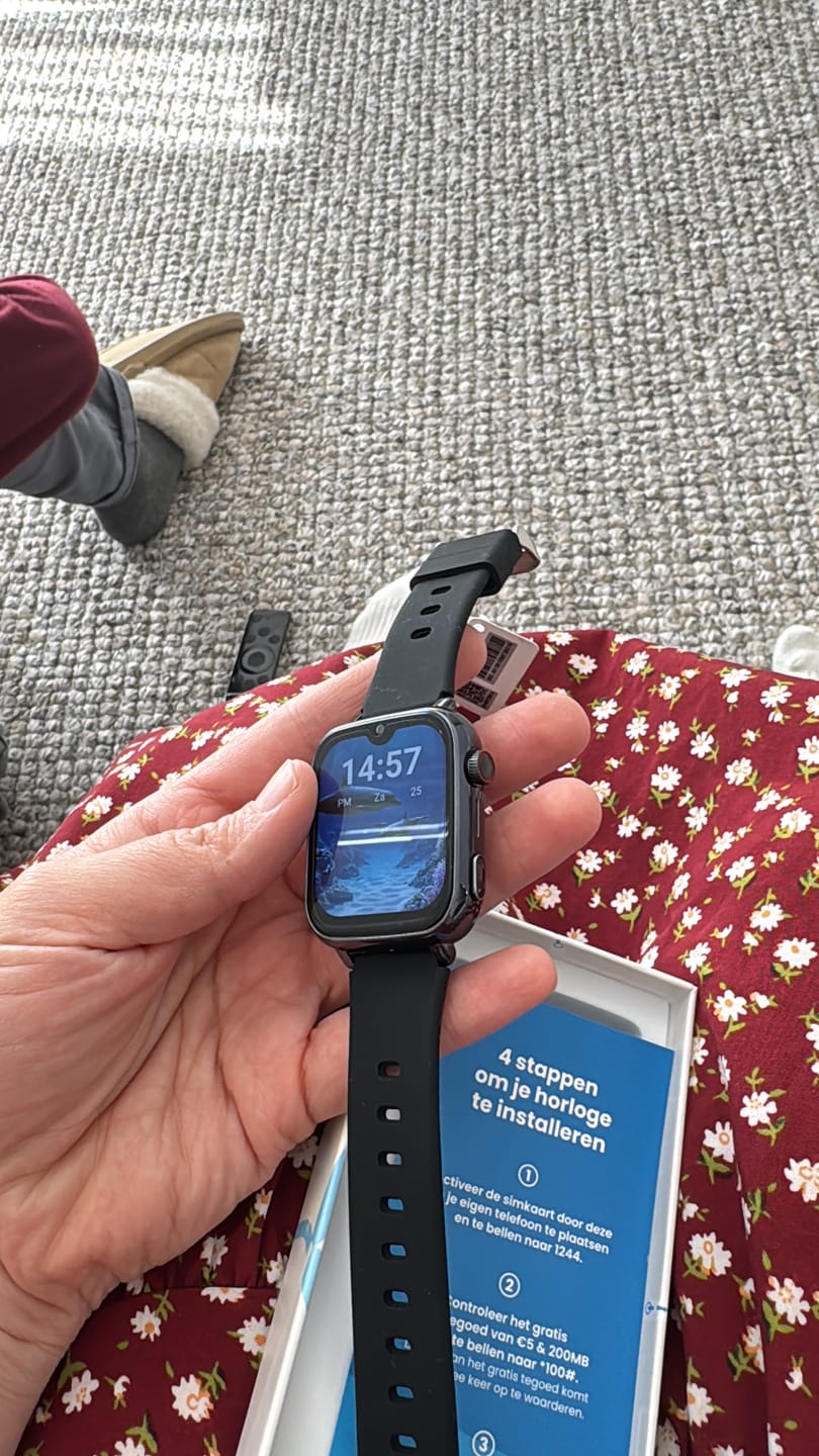 Customer photo review of Kiddo Explore – GPS Kinderhorloge met Whatsapp – Zwart
