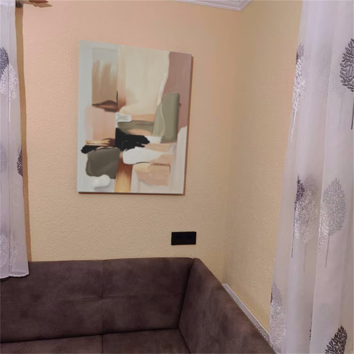 Customer photo review of Abstract Colorful Wall Art #AW046