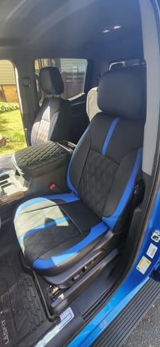 Customer photo review of Premium Custom-Fit Seat Covers