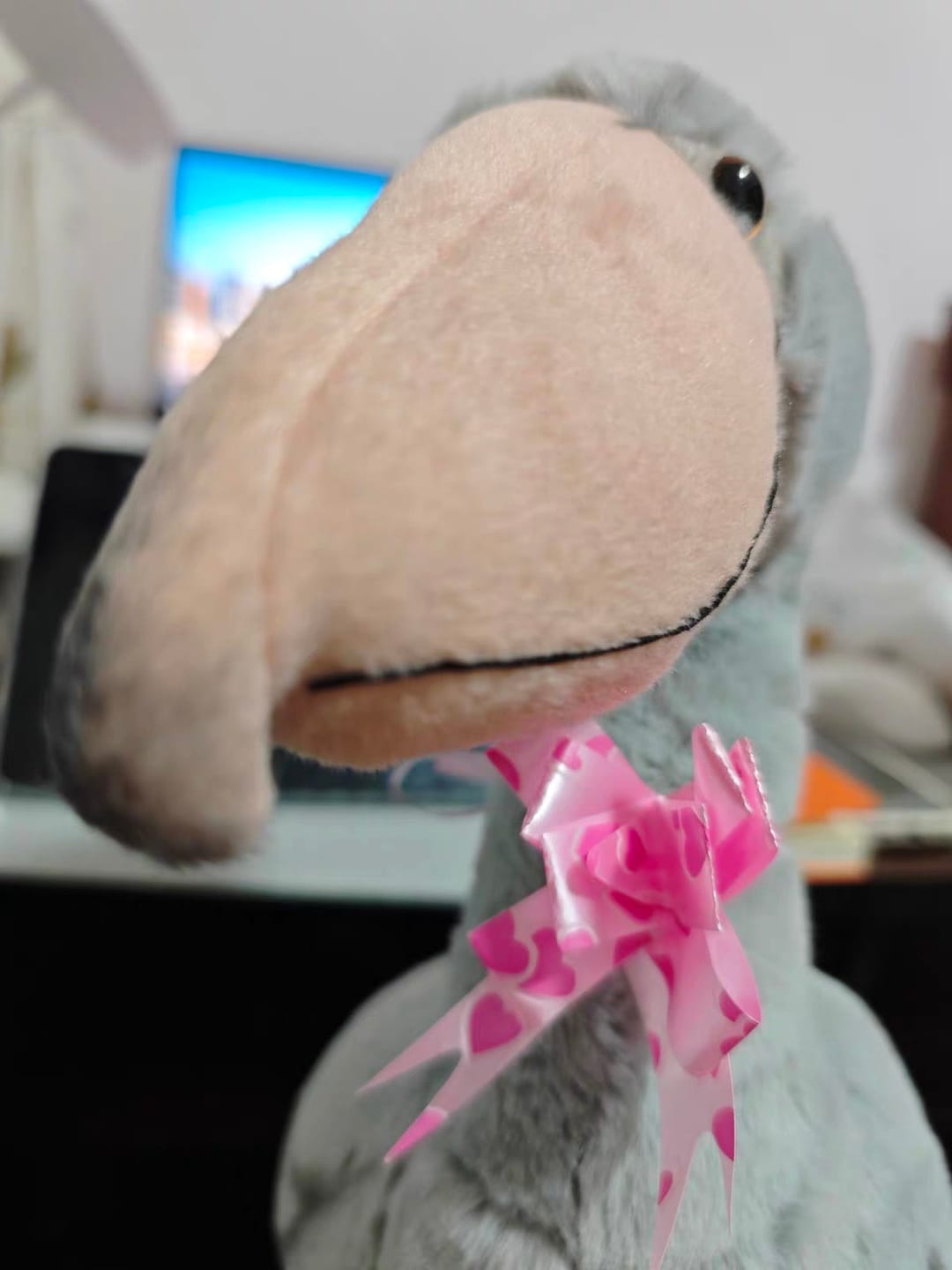 Customer photo review of Shoebill Stork Plush – Soft, Realistic Stuffed Bird Toy for Nature Enthusiasts