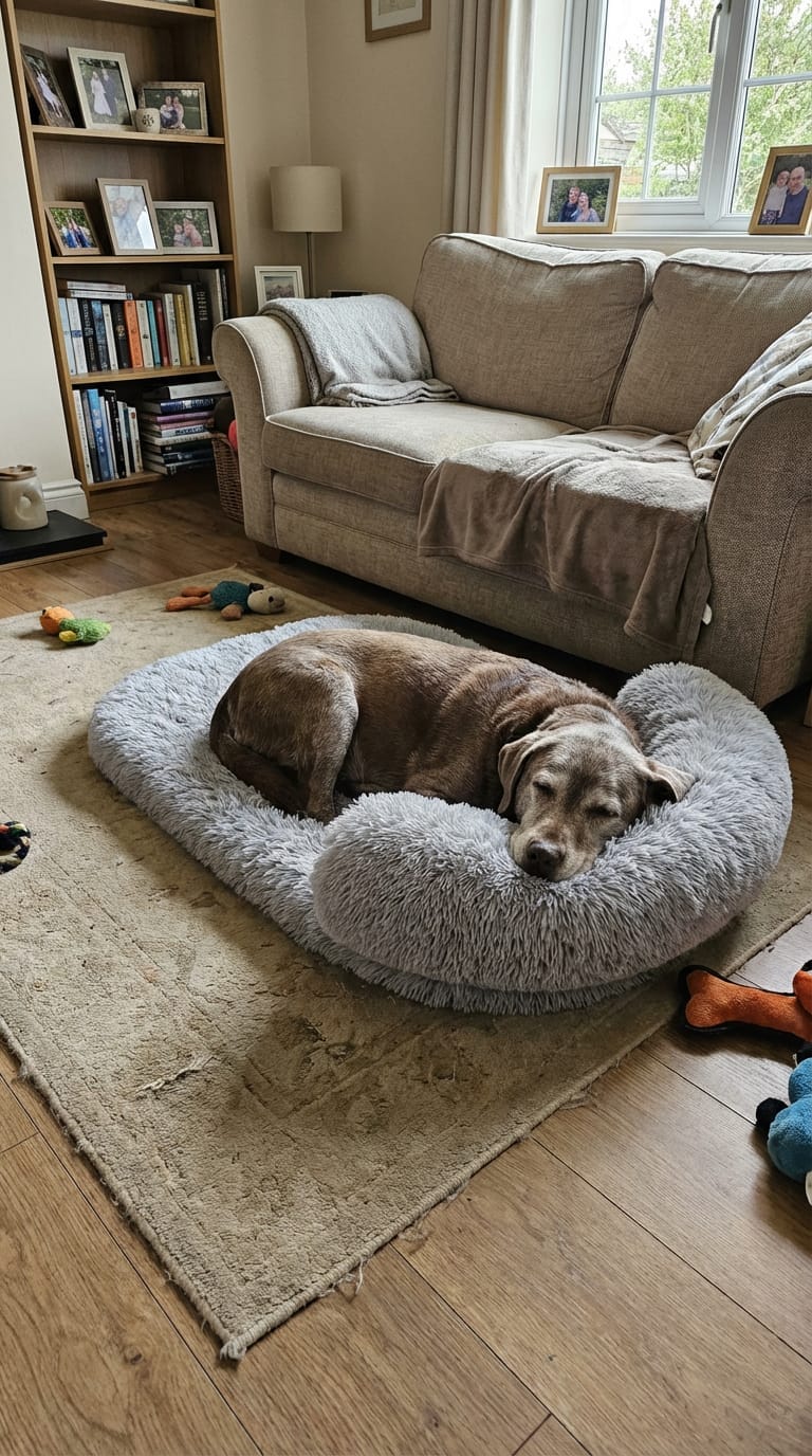 Customer photo review of SnuggleSoft Deluxe Pet Bed™ for Dogs & Cats