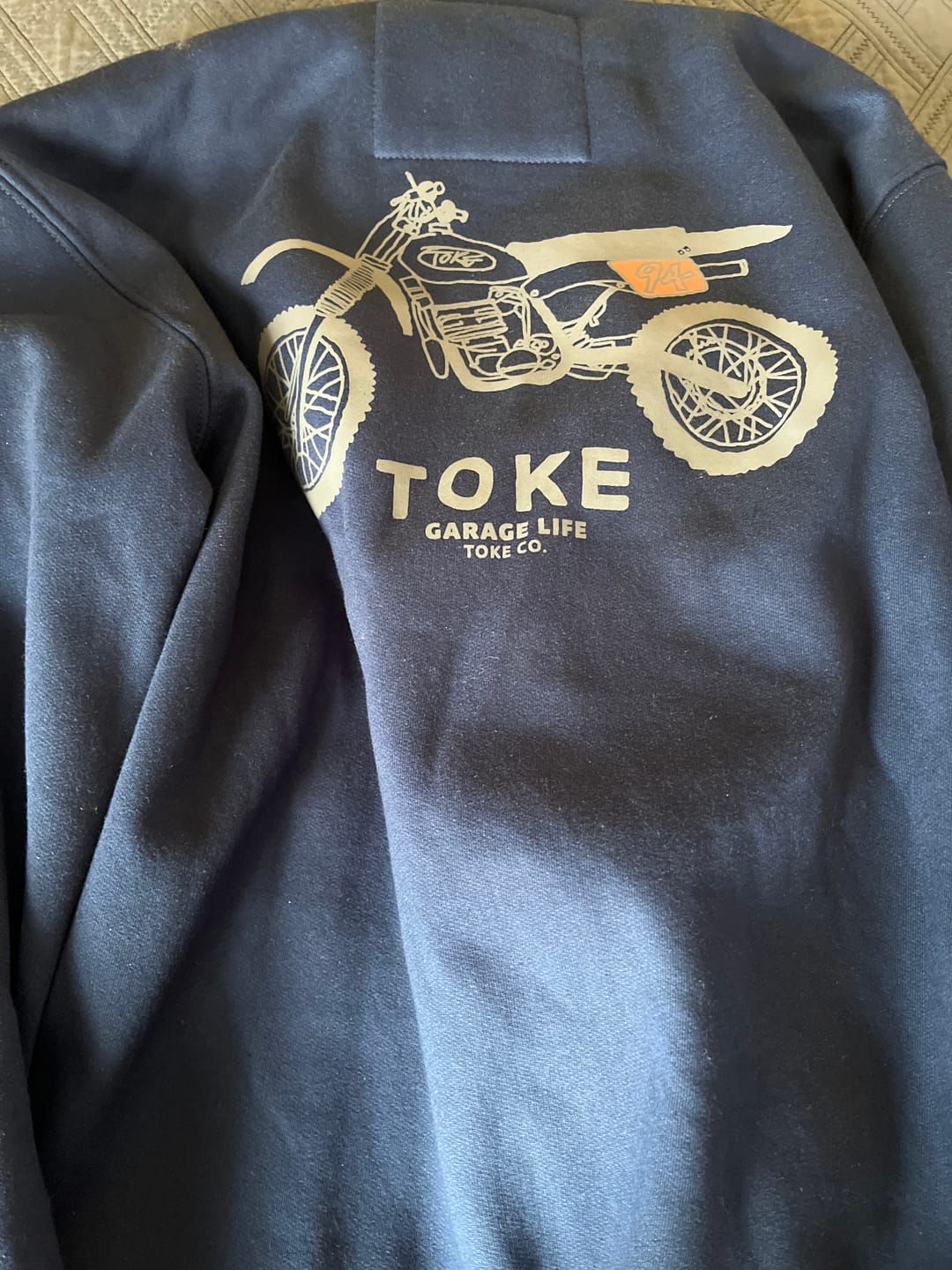 Customer photo review of Poleron Hoodie Azul Hombre Maico