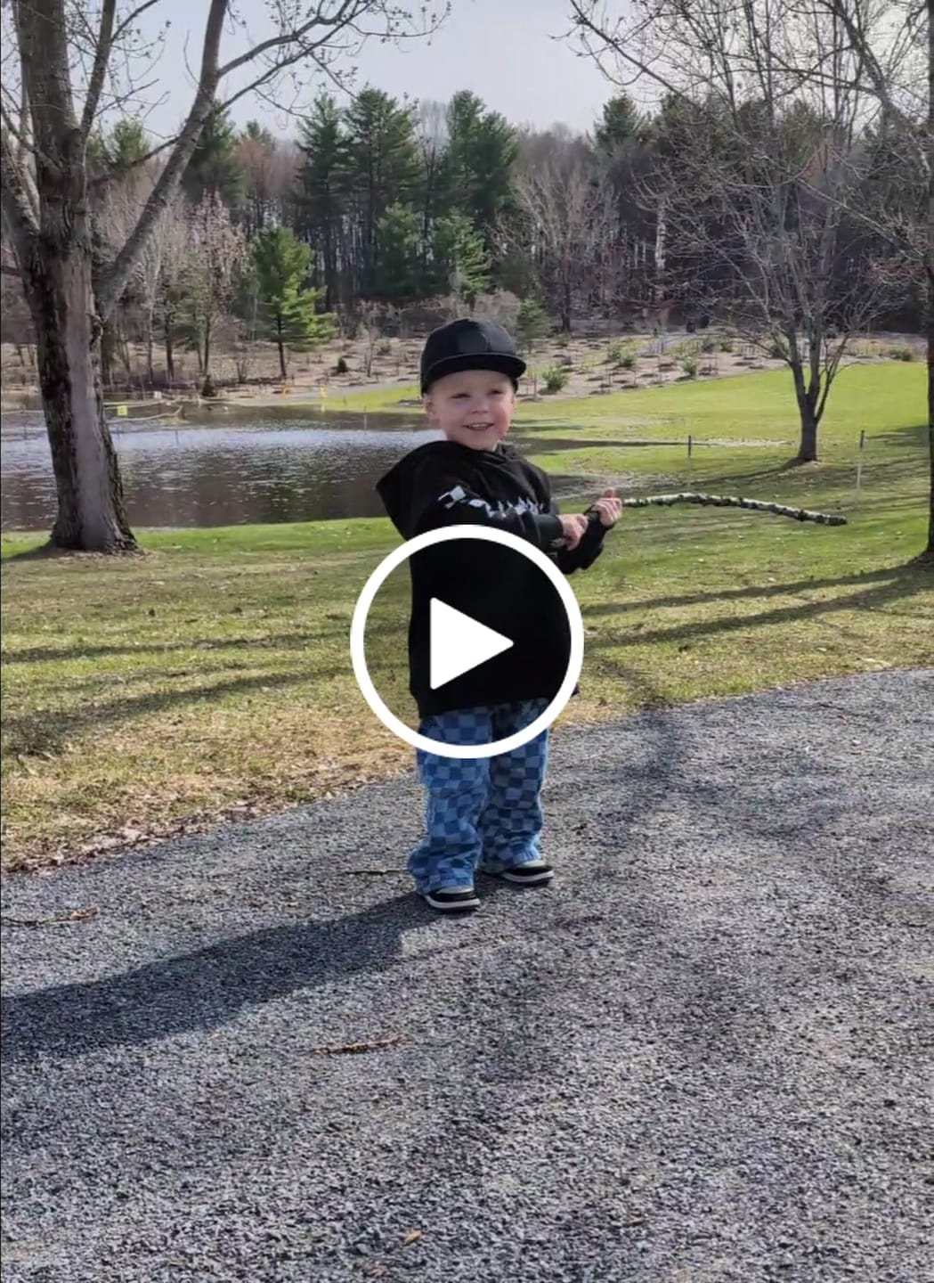 Customer video review of Relaxed Fit Hoodie in Rebel Bro x Live Fast Flames