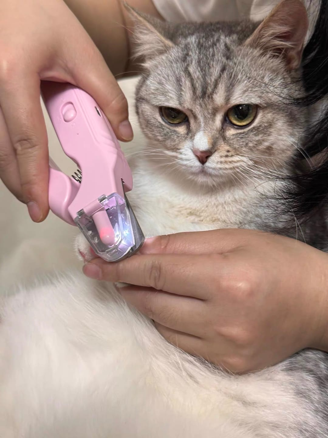 Customer photo review of 2-in-1 LED Pet Nail Trimmer
