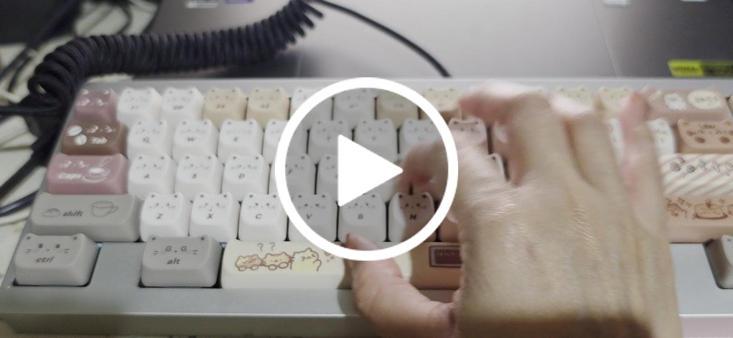 Customer video review of HMX YOGURT S LINEAR SWITCH FACTORY LUBED (10PCS)