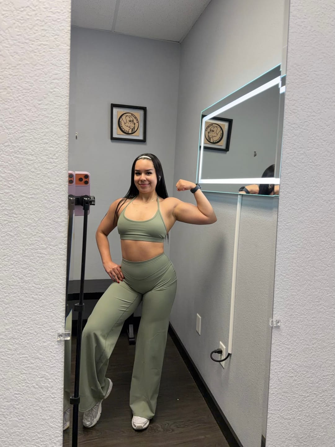 Customer photo review of W2289 - Kove Wide Leg Flare Leggings (Short)