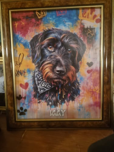 Customer photo review of Graffiti -  Personalised Poster