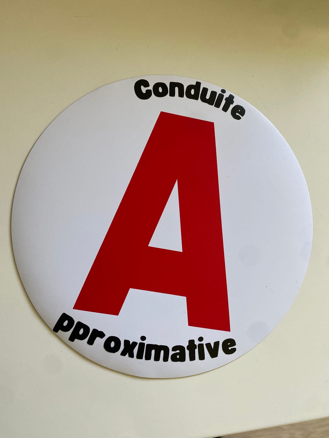 Customer photo review of Disque A Personnalisé – Autocollant Magnétique