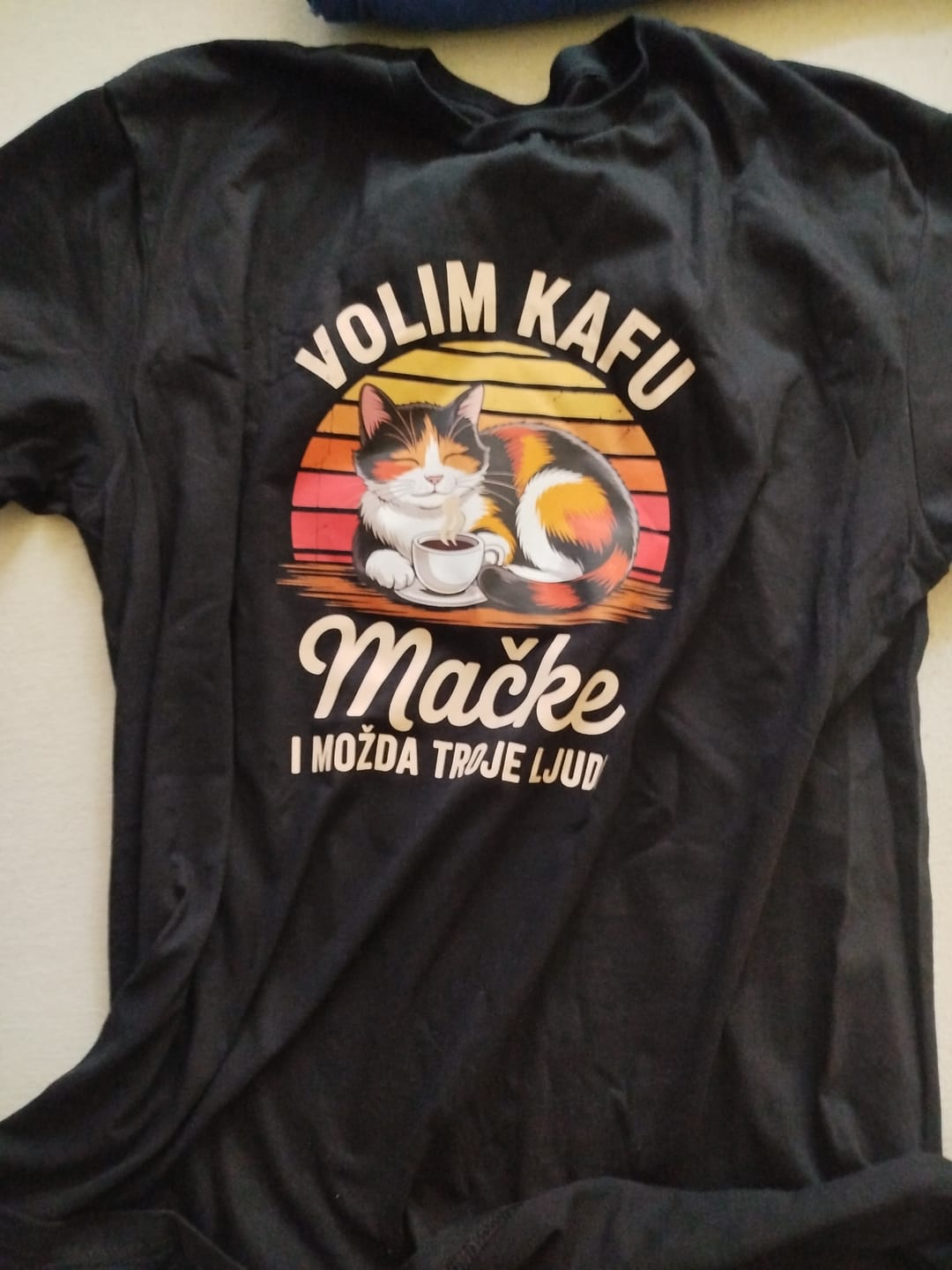 Customer photo review of Volim Kafu i Mačke - Majica