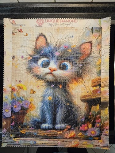Customer photo review of 5D Diamond Painting – Blütenzauber-Kätzchen