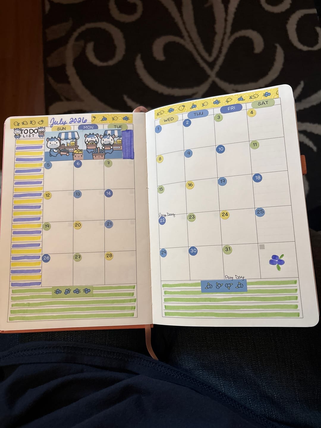 Customer photo review of Blueberry Lemonade Planner Kit (Set of 6)