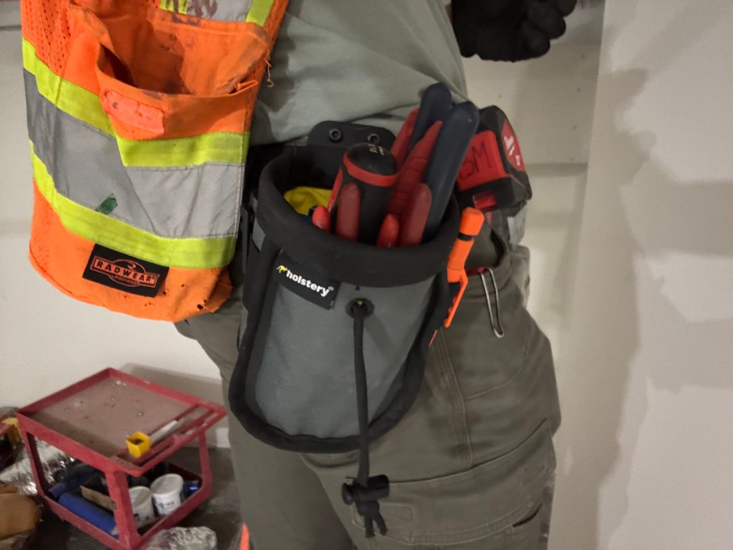 Customer photo review of Joey Pouch | Clip-On Tool & Hardware Pouch