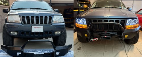 Customer photo review of The Krawler - WJ High Clearance Recessed Winch Bumper