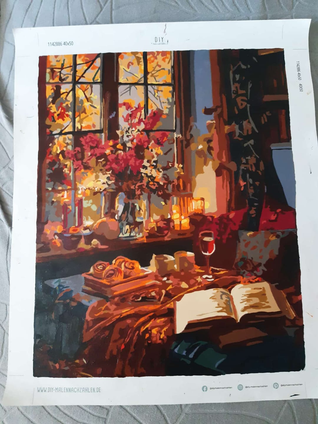 Customer photo review of Malen nach Zahlen - Gemütlicher Abend