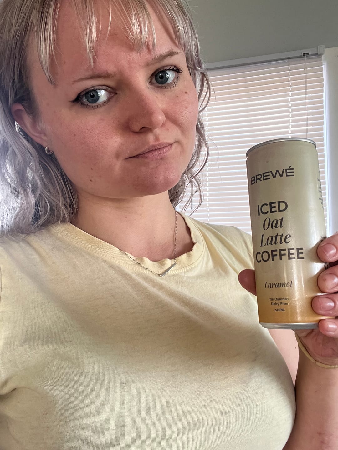 Customer photo review of Iced Oat Caramel Latte